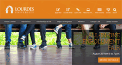 Desktop Screenshot of lourdes.edu