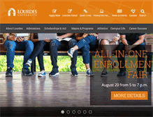 Tablet Screenshot of lourdes.edu
